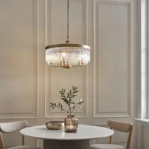 Clermont Antique Brass Ceiling Pendant