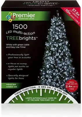 2000 Led Timer Treebrights White Lights