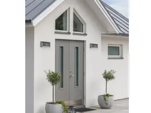 Mission LED Outdoor Wall Light in Graphite with PIR Sensor