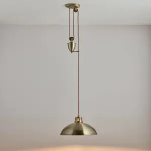 Polka Antique Brass Rise and Fall Metal Pendant Polka Antique Brass Rise and Fall Metal Pendant