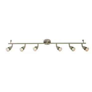 Amalfi 6 Light Spotlight Bar in Satin Nickel