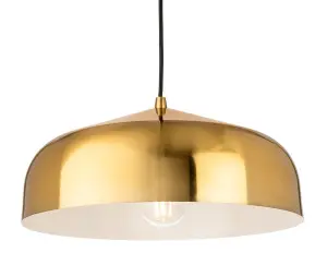 Canelo Brushed Brass Single Pendant