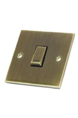 Selectric 1Gang Intermediate Antique Brass Slimline Switch