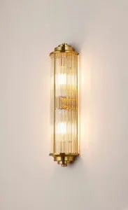 Appeal Small Flush Wall Light in Gold IP44