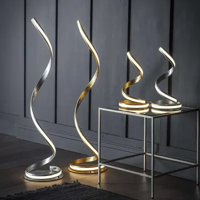 Aria Gold Floor Lamp in Warm White 22W