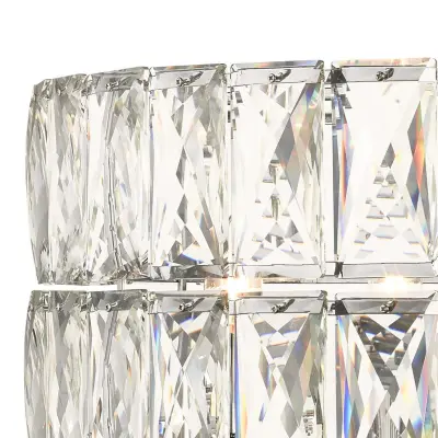 Aurora 5 Light Crystal Pendant Polished Chrome