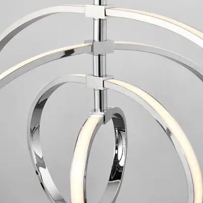 Avali 4 Light Hoop Pendant in Chrome Finish 30.7W Warm White