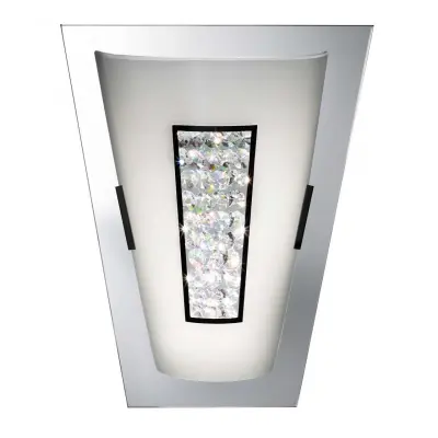 Bathroom 8W LED Wall Light Mirror Edge & Crystal Inner