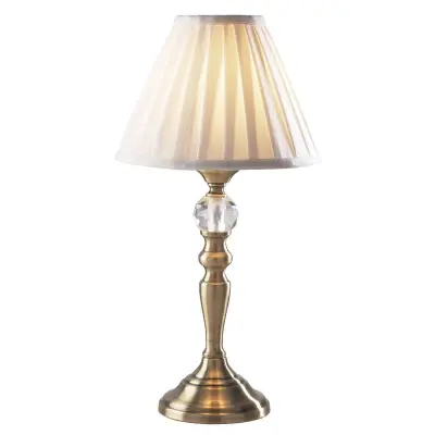 Beau Touch Table Lamp Antique Brass complete with BEA122 Shade