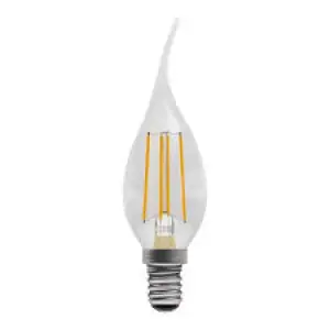 4W LED Warm White Dimmable Bent Tip Candle SES/E14