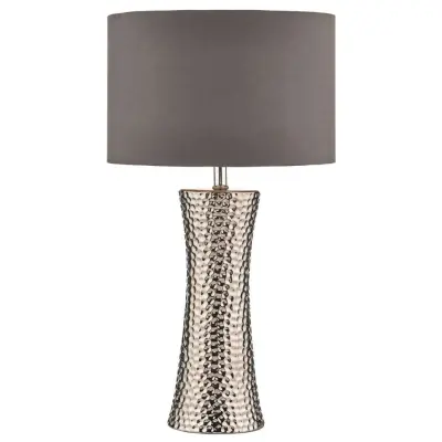 Bokara Table Lamp Silver complete with Shade