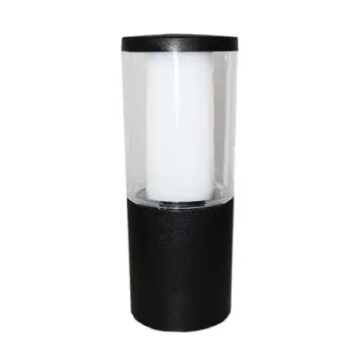 Carlo 250 mm Black Clear LED 3.5W Bollard Post Light