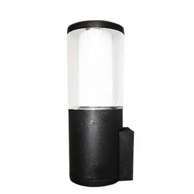Carlo Black Clear LED 3.5W Bollard Wall Light