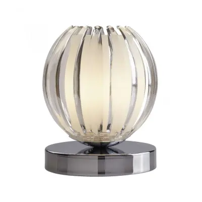 Claw Chrome Touch Table Lamp Clear Acrylic Frosted Glass