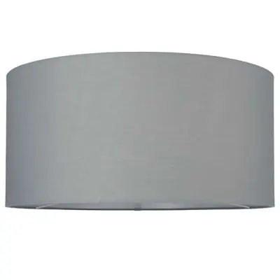 Cylinder Shade 500mm in Grey Cotton Fabric