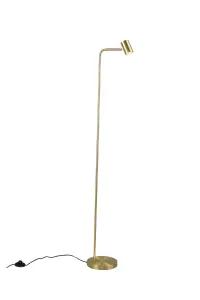 Diego Floor Lamp in Satin Brass