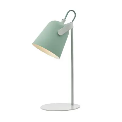 Effie Table Lamp Pale Green and White