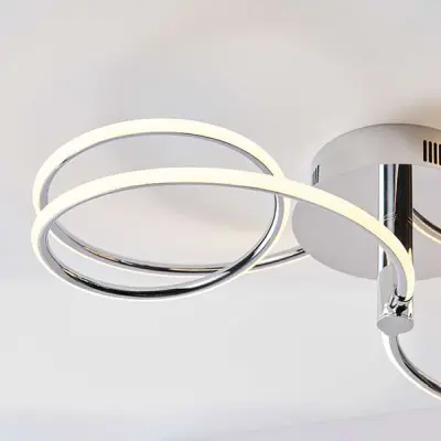 Eterne 2 Light LED Semi-Flush Fitting
