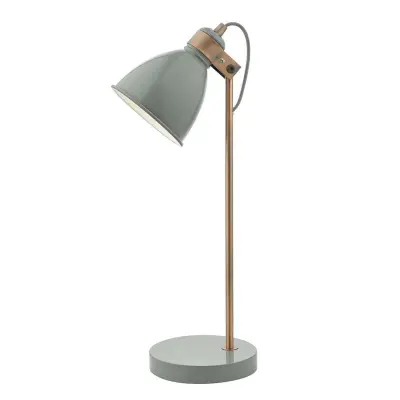 Frederick Table Lamp Gloss Grey/Copper