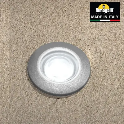 Fumagalli ALDORDGY Aldo Round Grey 1.7W Walkover or Recessed Wall Light