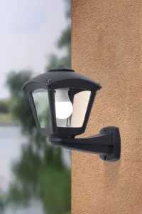 Nardo Roby Black Wall Light IP55