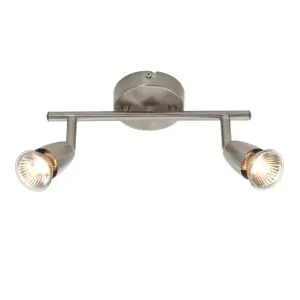 Amalfi 2 Light Spotlight Bar in Satin Nickel