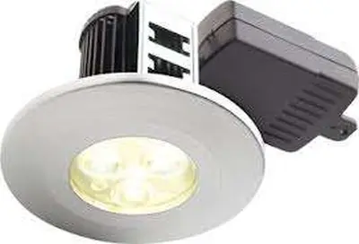 Halers 7.9W Natural White LED Fire Rated Downlight Brushed Aluminium