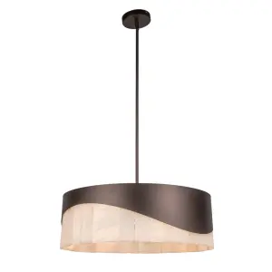 Hamilton 6 Light Dark Bronze Pendant