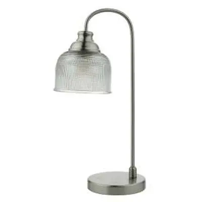 Hector Touch Table Lamp Satin Nickel Decorative Glass
