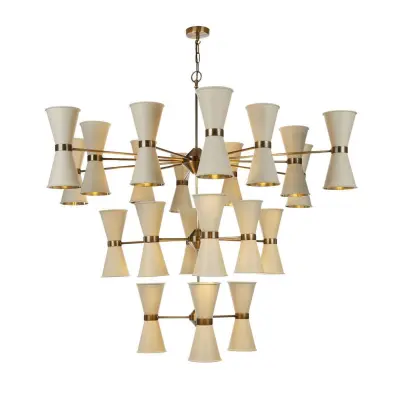 Hyde 42 Light Chandelier with Bespoke Metal Shades