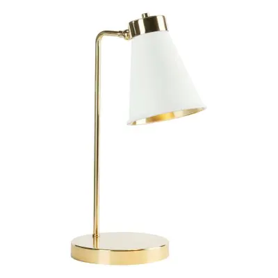 Hyde Table Lamp Butter Brass with Bespoke Metal Shade