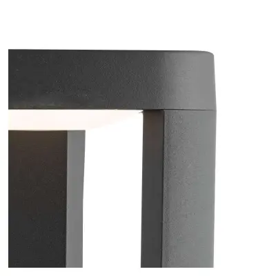 IP44 Grey LED Outdoor Post Light With Clear Diffuser