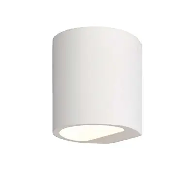 Joakim LED Wall Light in White Plaster Finish