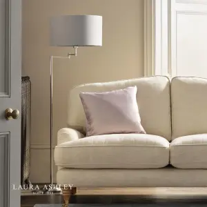 Marlowe Swing Arm Floor Lamp in Polished Nickel C/W Shade