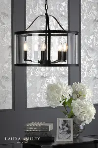 Harrington 5 Light Matt Black Pendant
