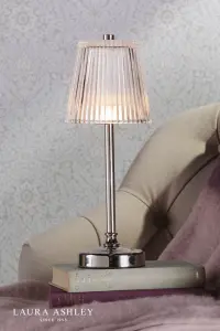 Callaghan LED Rechargeable Polished Nickel Table Lamp