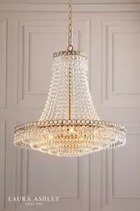 Enid Large Antique Brass Chandelier
