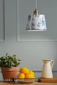China Rose Blue & White Single Pendant