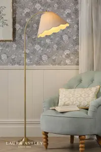 Cordwell Antique Brass Floor Lamp C/W Shade