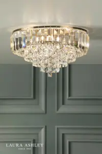 Vienna 3 Light Antique Brass Flush Fitting