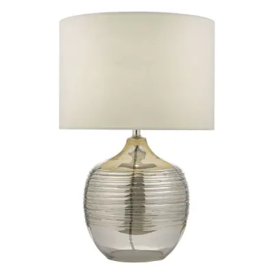 Lylah Table Lamp Mirror & Glass With Shade