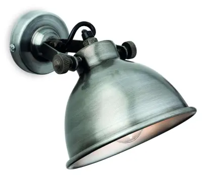 Mantis Wall Light in Antique Silver Finish