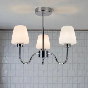 Marina 3 Light Polished Chrome Ceiling Light