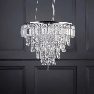 Marquis by Waterford Bresna 6 Light Bathroom Pendant Chrome
