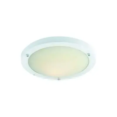 Modern White Opal Glass Flush Ceiling Light