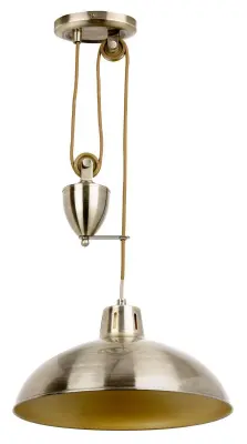 Polka Antique Brass Rise and Fall Metal Pendant