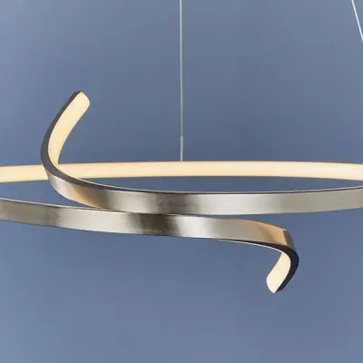 Rafe LED Pendant in Satin Nickel