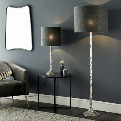Rion Floor Lamp in Polished Aluminium Finish Base Only