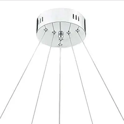 Roma LED Pendant Crystal With Chrome Dimmable