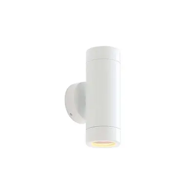 Saxby Lighting ST5008W Odyssey Up & Down Wall Light in Gloss White